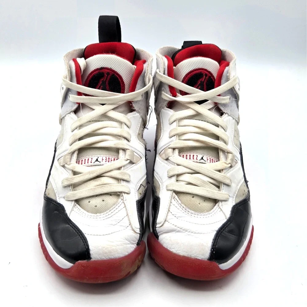 Nike Air Jordan Jumpman Two Trey White Red Black Sneakers DQ8431-106 Boys 5.5 Y